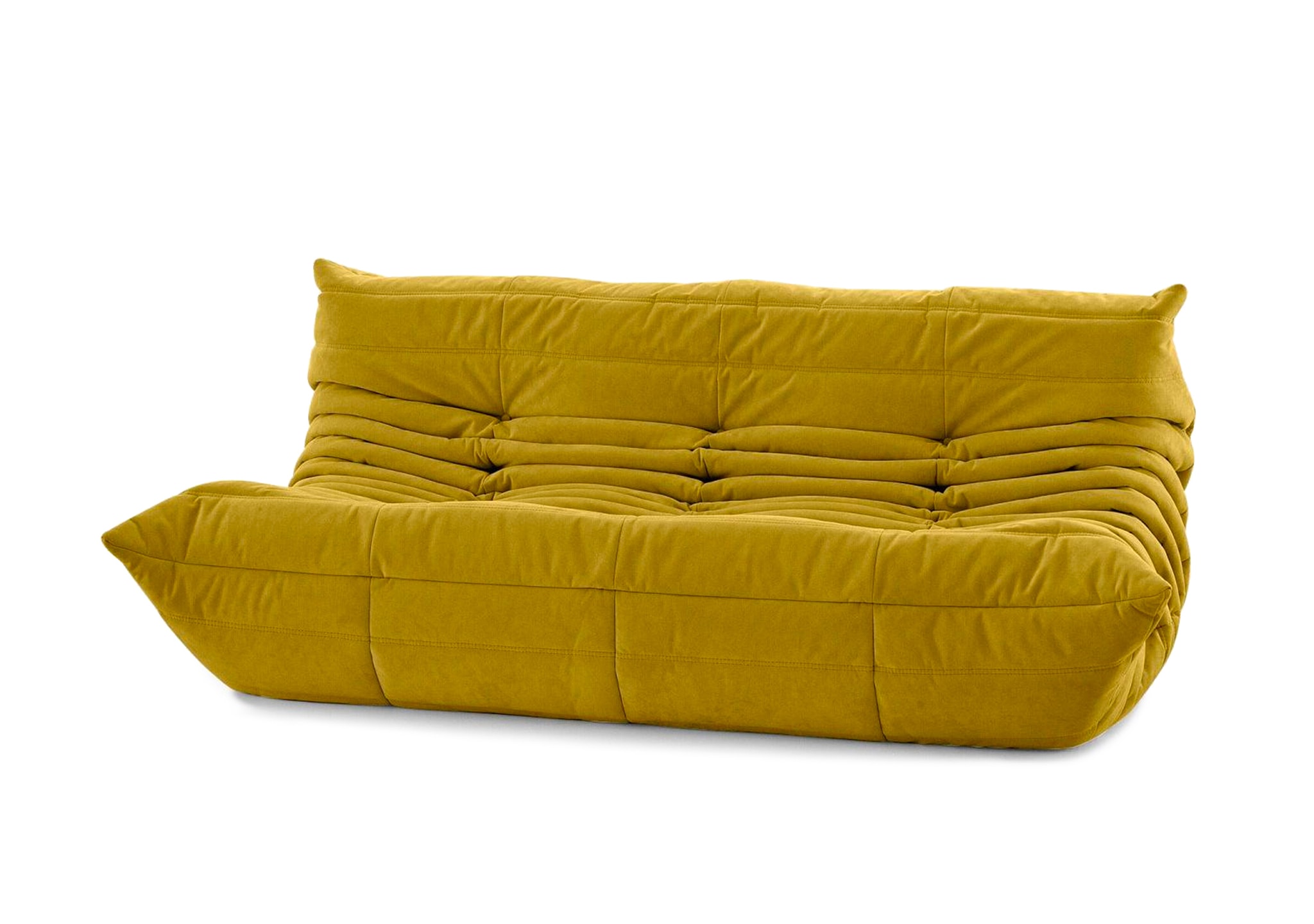 Ligne Roset Togo Large Settee: Alcantara Curry Ligne Roset Togo Large Settee: Alcantara Curry