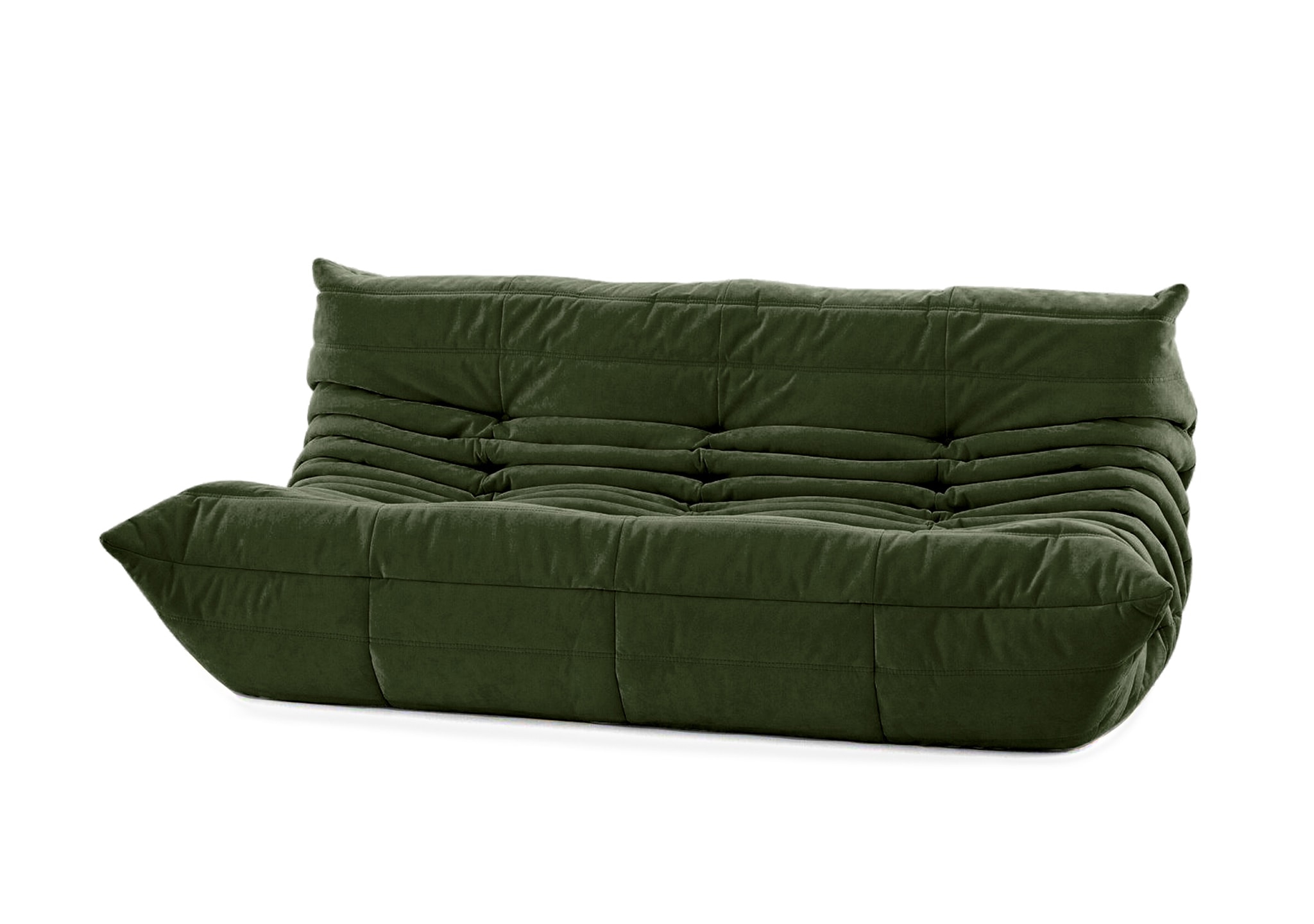Ligne Roset Togo Large Settee: Alcantara Kiwi Ligne Roset Togo Large Settee: Alcantara Kiwi