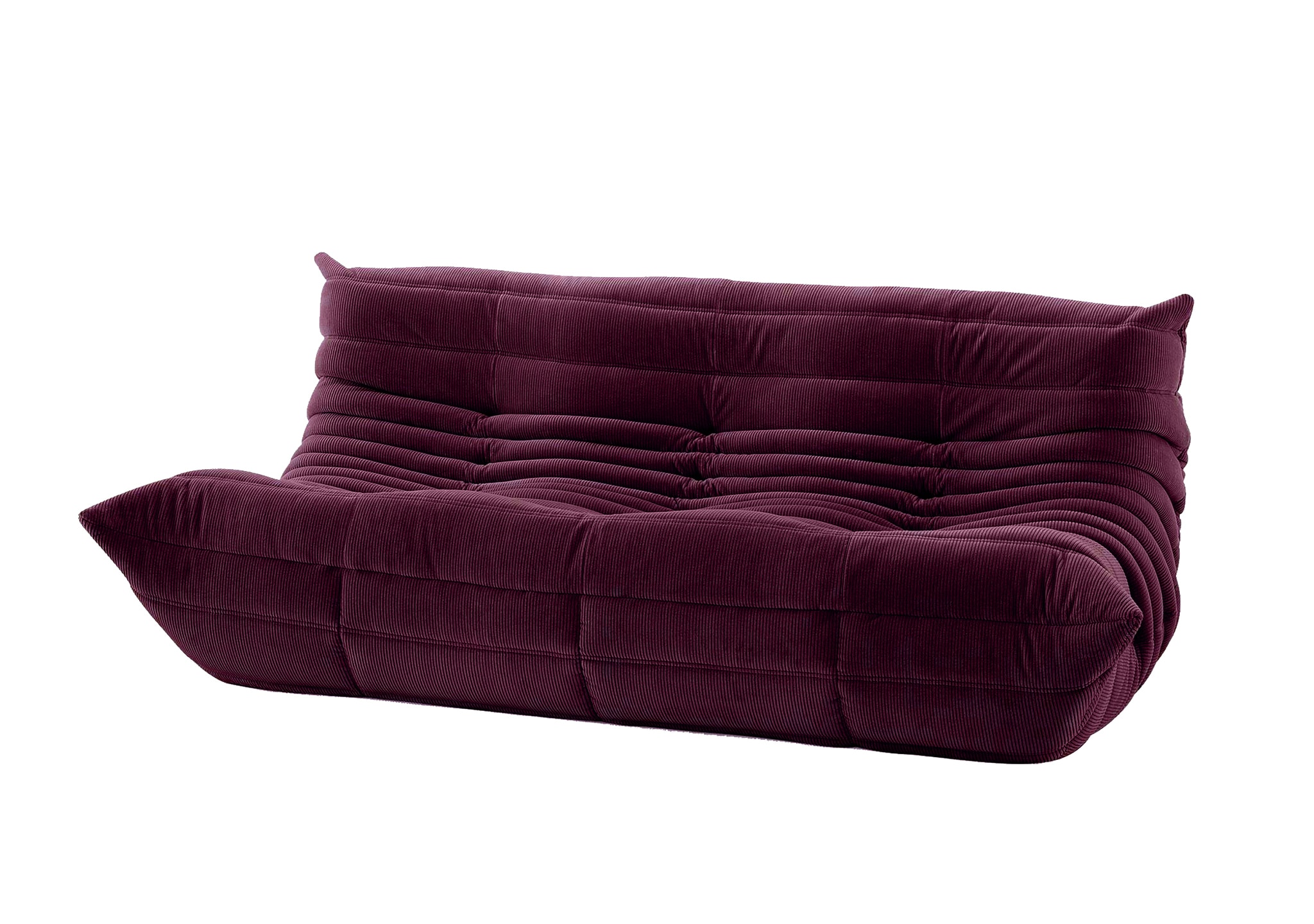 Ligne Roset Togo Large Settee: Cordoue Aubergine Ligne Roset Togo Large Settee: Cordoue Aubergine