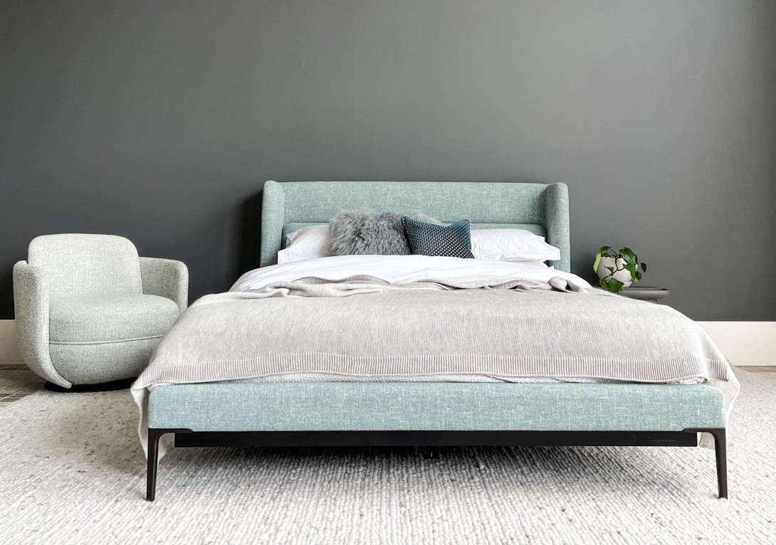 Wittmann Joyce Niche Bed and Miles Armchair