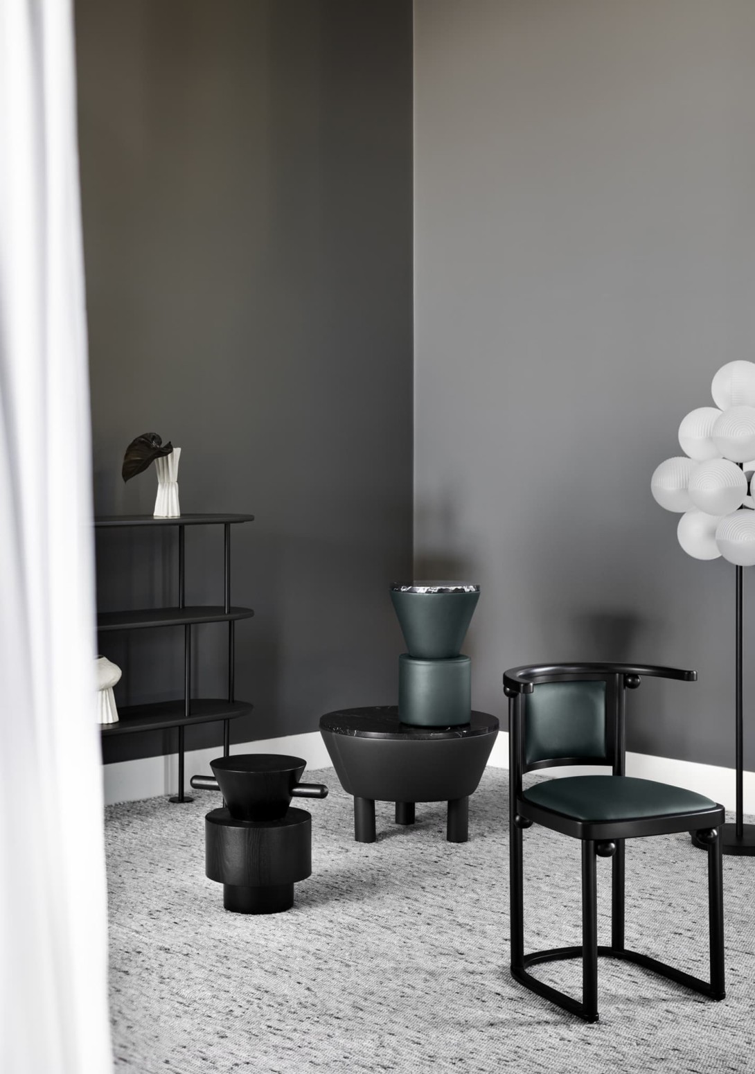 WITTMANN FLEDERMAUS Chair in Nappa-Verde Photo Dylan James Karin Bochnik Stylist
