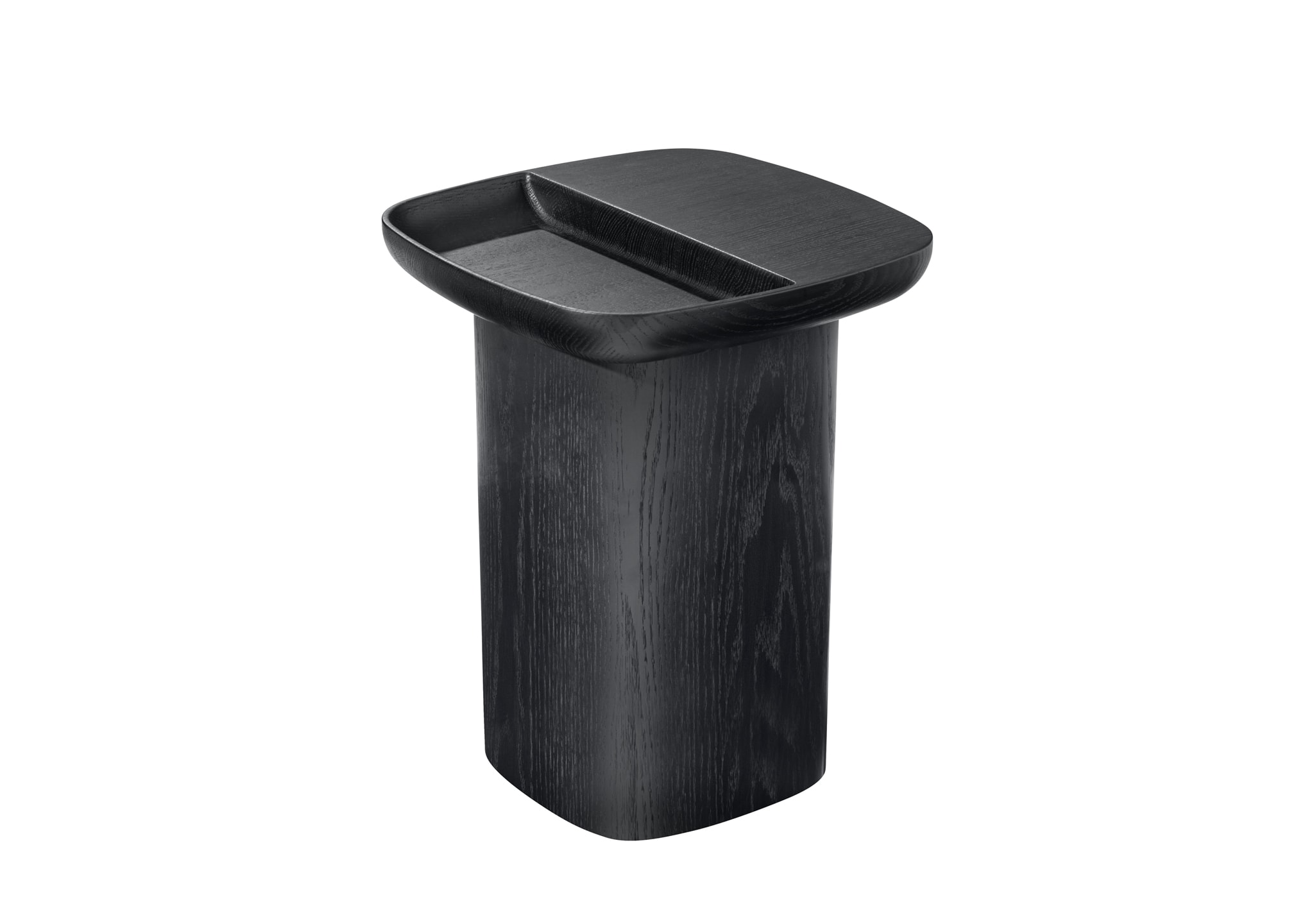 HC28 Cosmopolitan Stage Side Table: Black Oak