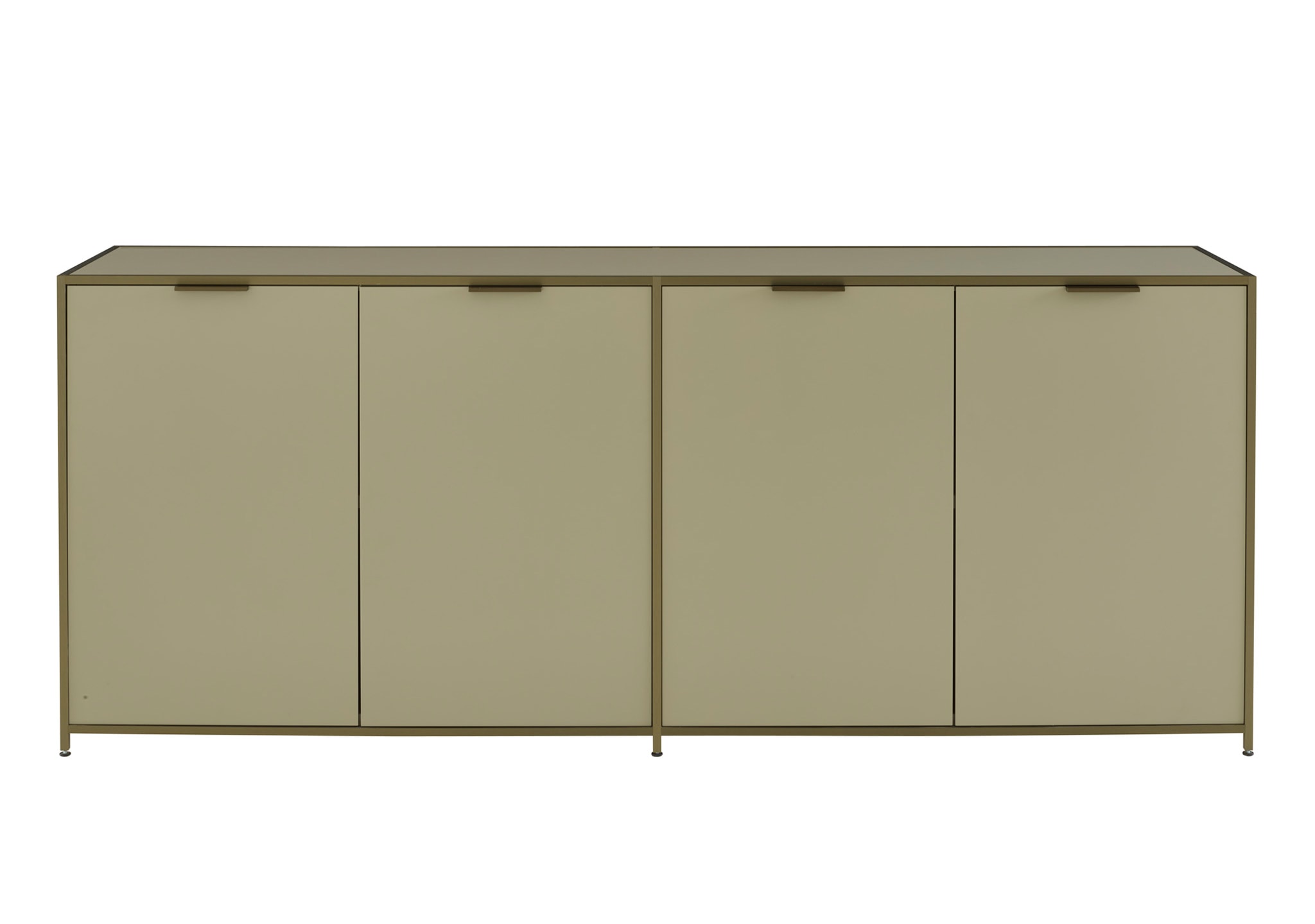 Ligne Roset Dita Sideboard: 4 Doors Argile Lacquer Ligne Roset Dita Sideboard: 4 Doors Argile Lacquer