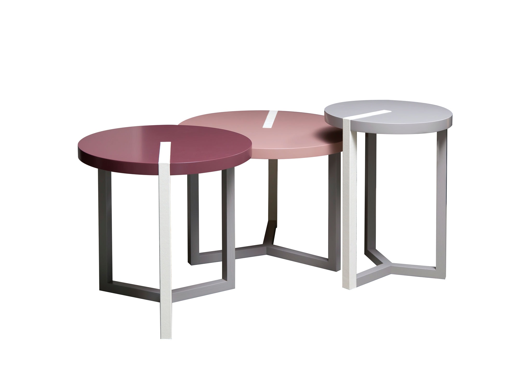 Duvivier Triolet Leather Table Duvivier Triolet Leather Table