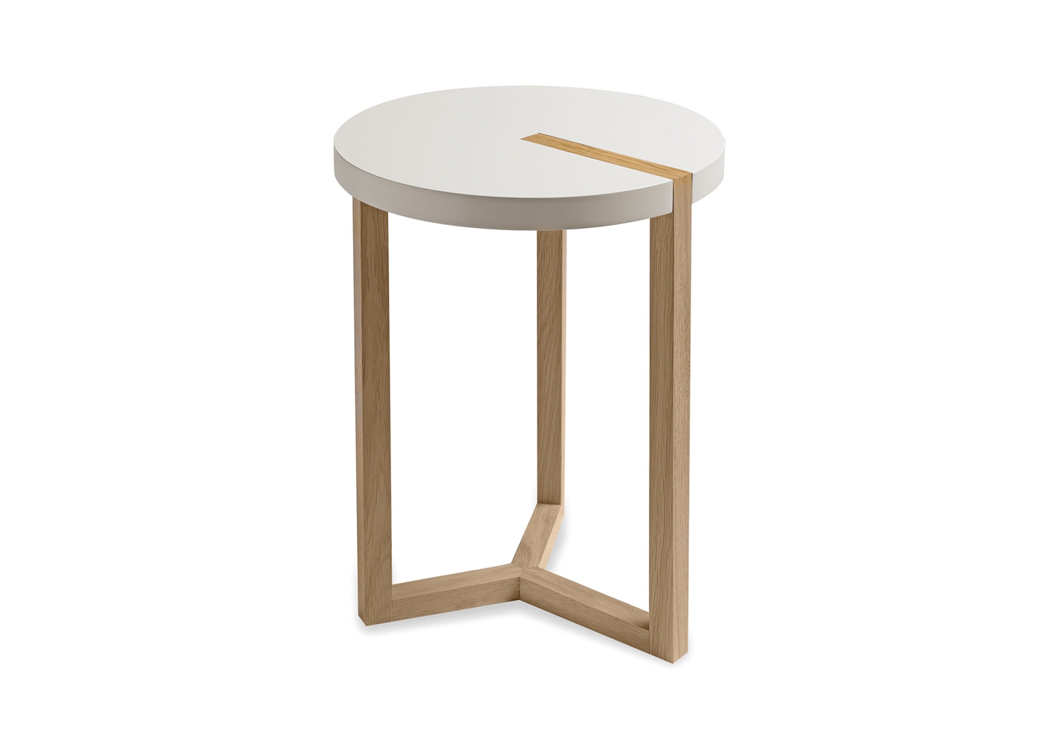 Duvivier-Triolet-Side-Table-GrisNuage. Lacquer Wooden-Leg Duvivier-Triolet-Side-Table-GrisNuage. Lacquer Wooden-Leg