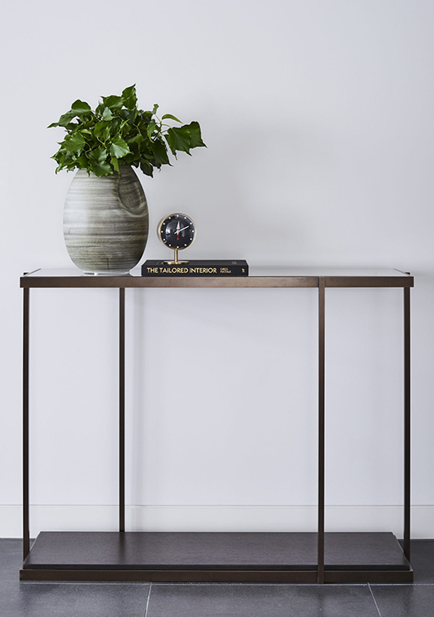 Duvivier Rio Console Clear Glass Wenge Shelf Duvivier Rio Console Clear Glass Wenge Shelf