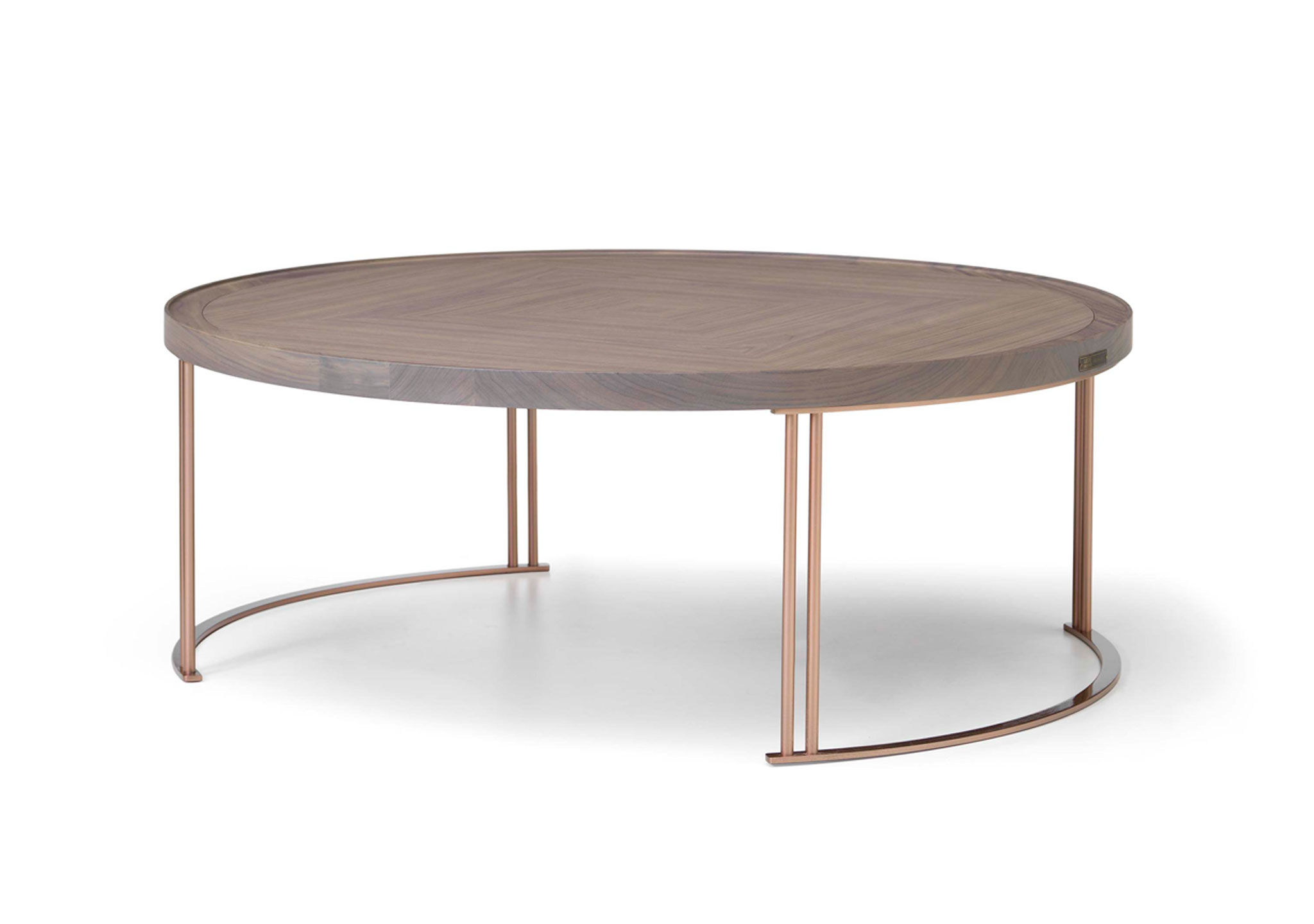 Leonardo Coffee Table Arte Brotto L1040 100 in Walnut Grey with Rose Base Leonardo Coffee Table Arte Brotto L1040 100 in Walnut Grey with Rose Base