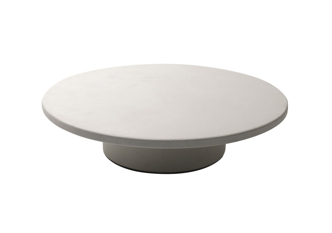 de Sede: ds-612 Coffee Table Dia 90cm in DS-TELA Marble White Carrara coating