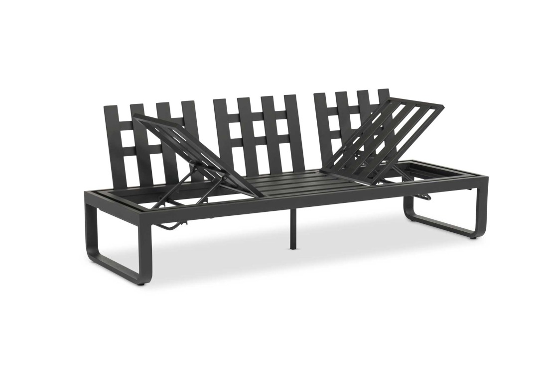 DOMO Home Bloom 3 Seater Sofa with Charcoal frame