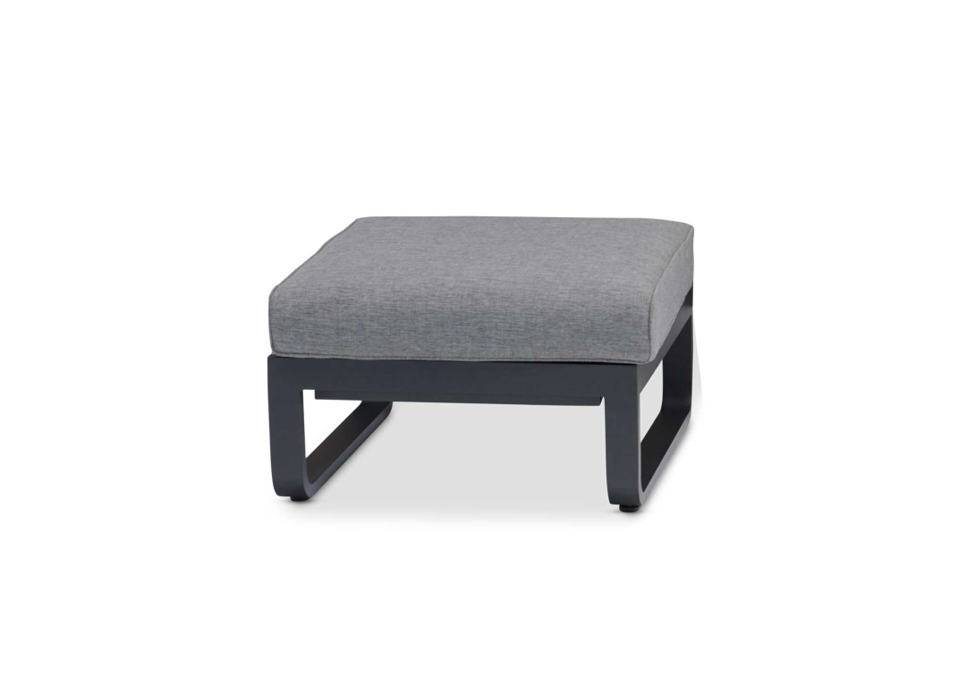 DOMO Home Bloom 1 Seater Armchair - converts into an ottoman - In Charcoal with Washed Grey Olefin upholstery