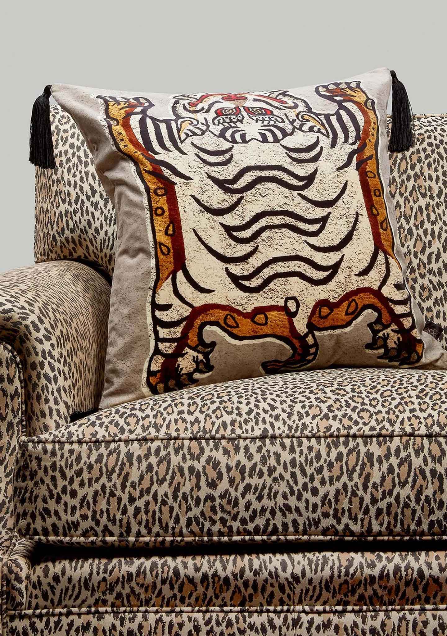 Tigris Dove Grey Cushion House of Hackney Tigris Dove Grey Cushion House of Hackney