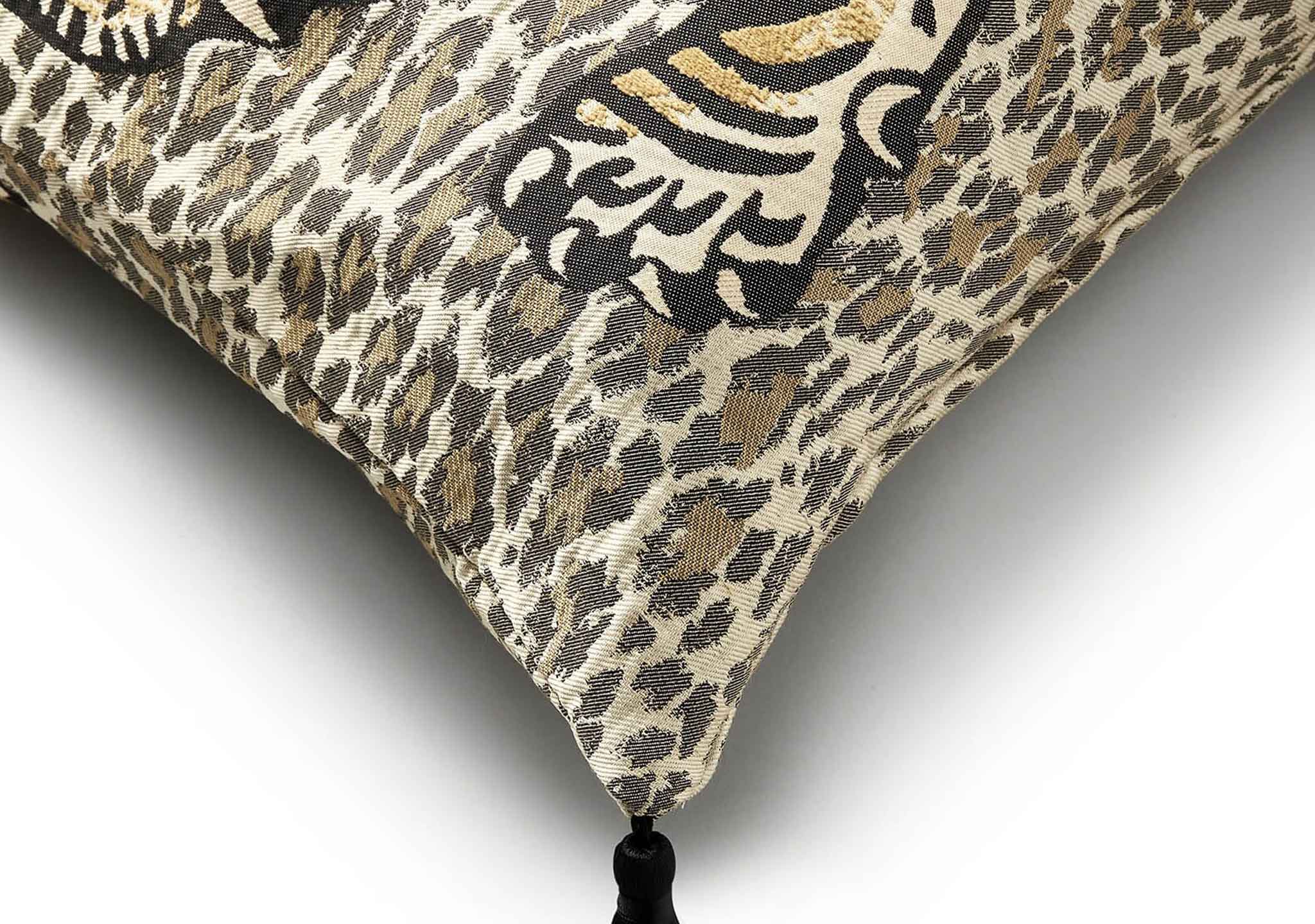 Wild Saber Large Tassel Butterscotch Jacquard Cushion House of Hackney Wild Saber Large Tassel Butterscotch Jacquard Cushion House of Hackney