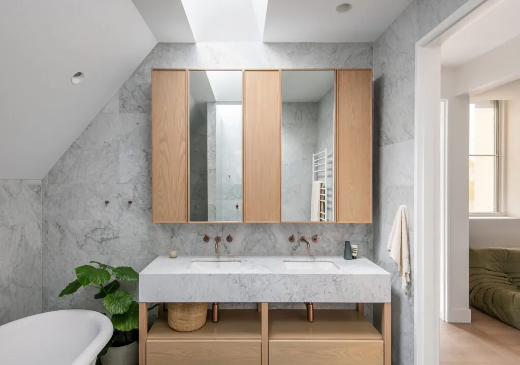 Brunswick House by Lisa Breeze Architect Heritage Contemporary Bathroom Renovation