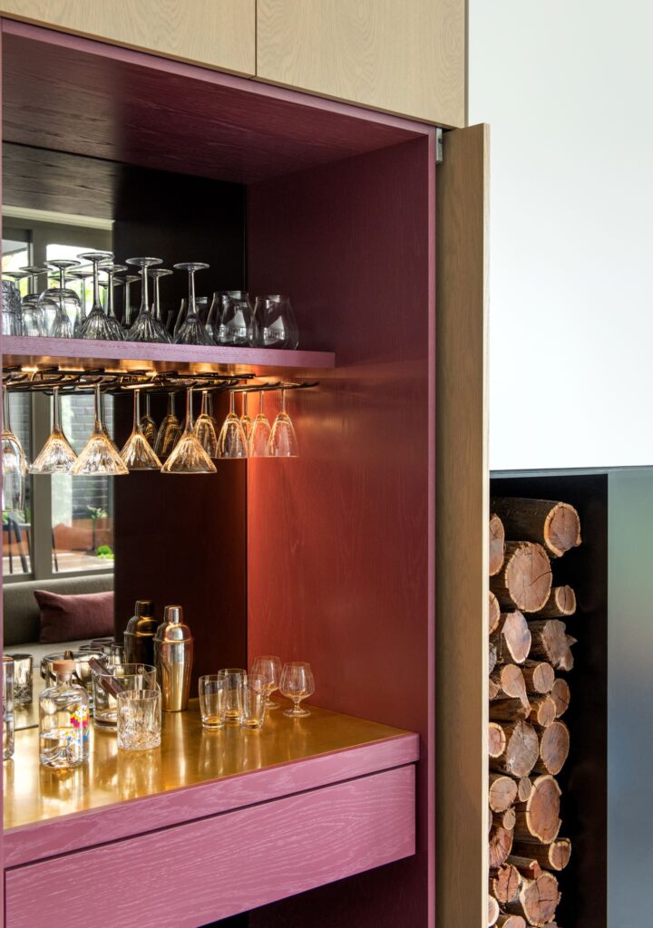 Brunswick House Lisa Breeze Architect Pink Bar Cabinet