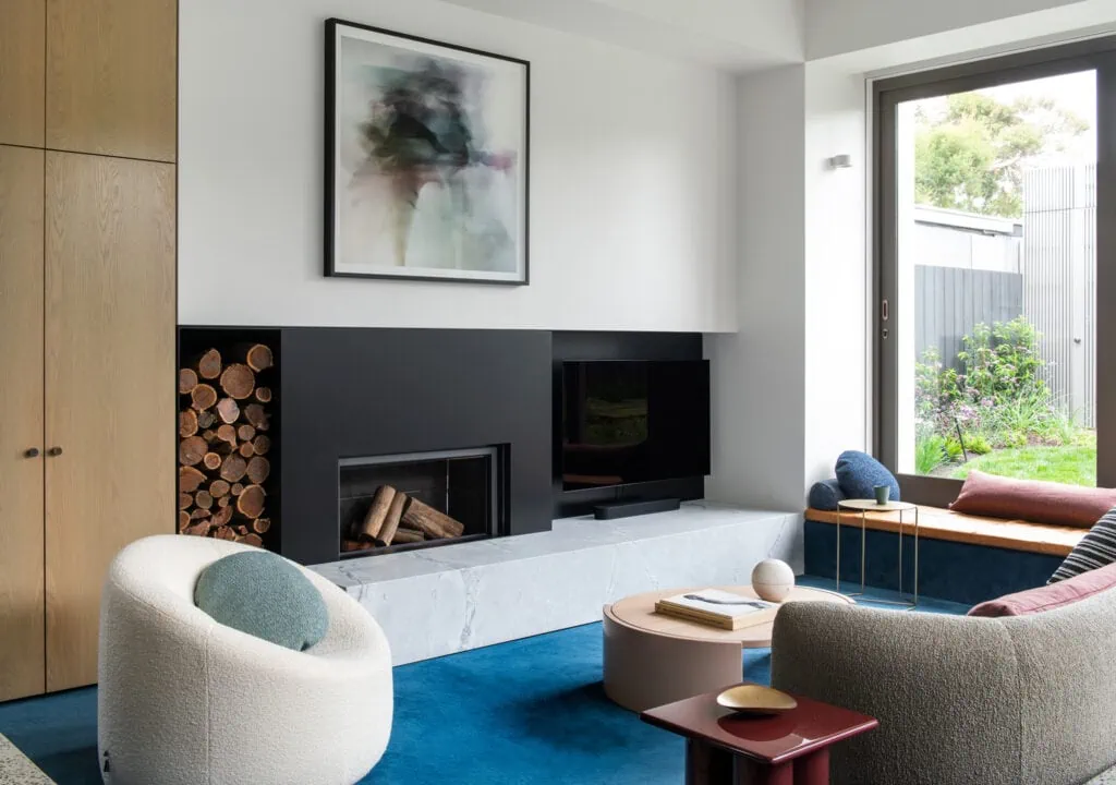 Brunswick House Heritage Home Contemporary Extenstion with Sunken Lounge