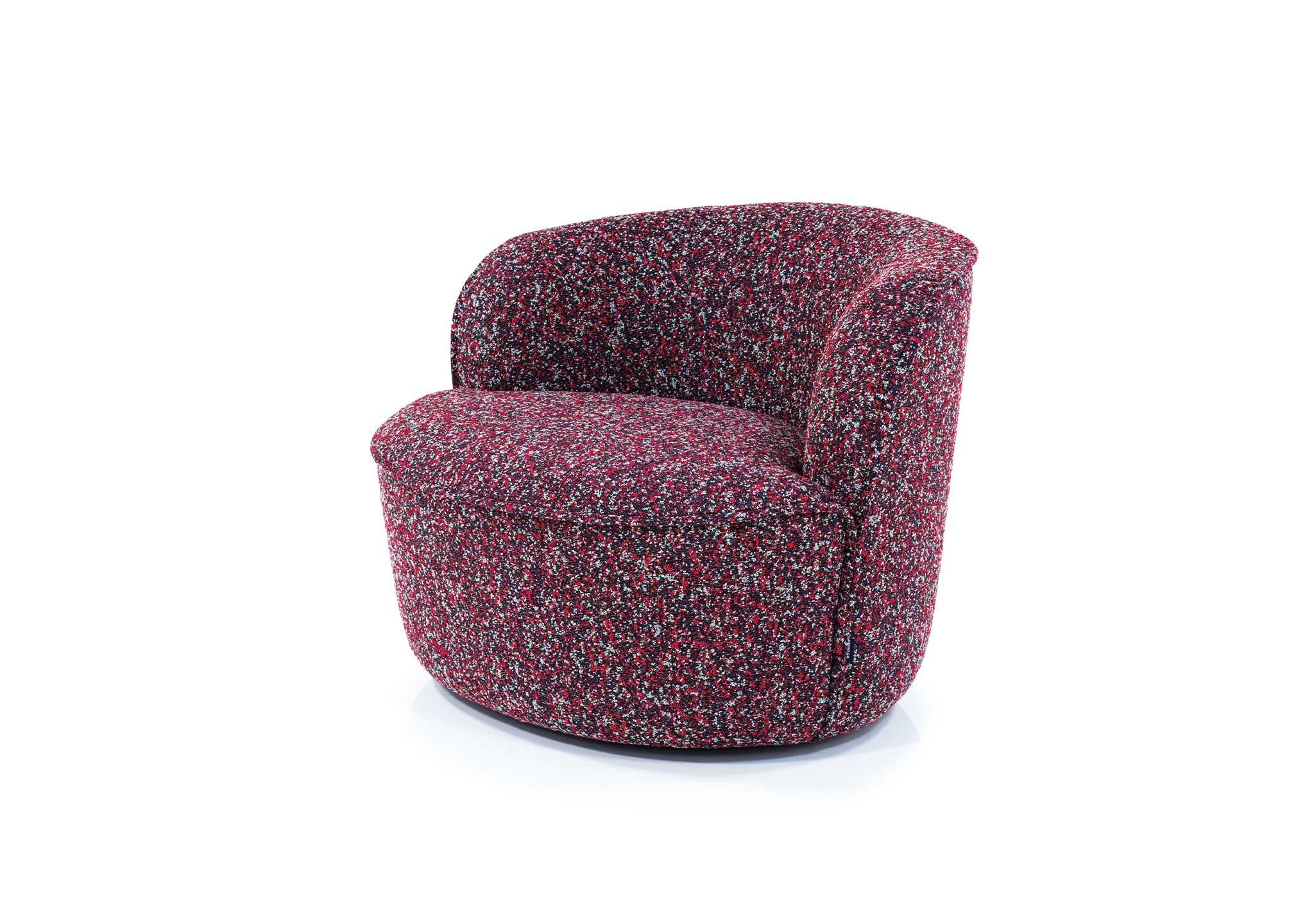Bun Swivelling Armchair in Custom Fabric: Wittmann Bun Swivelling Armchair in Custom Fabric: Wittmann