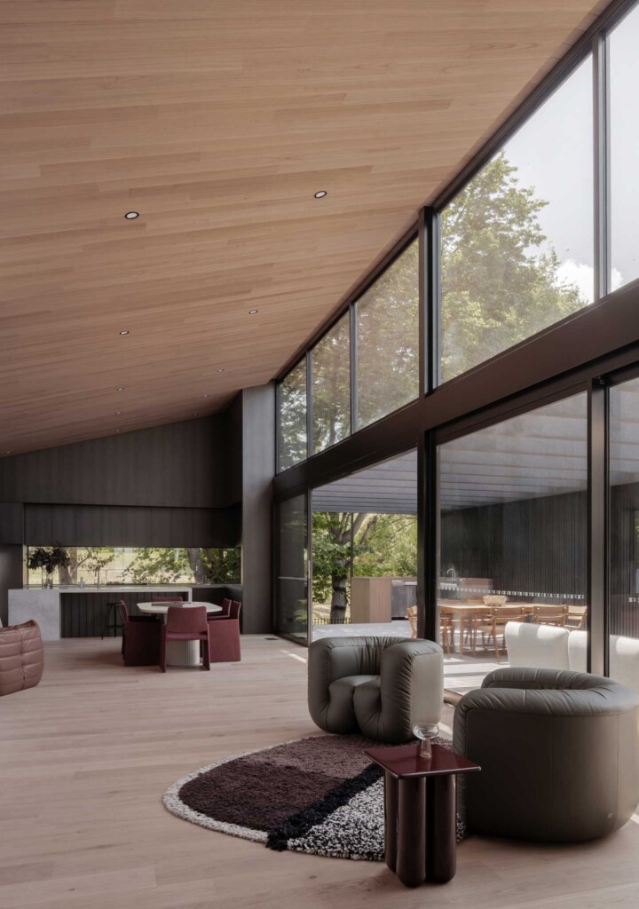 Eaglemont Timber House open plan living DOMO Arch Melbourne Chris Murray