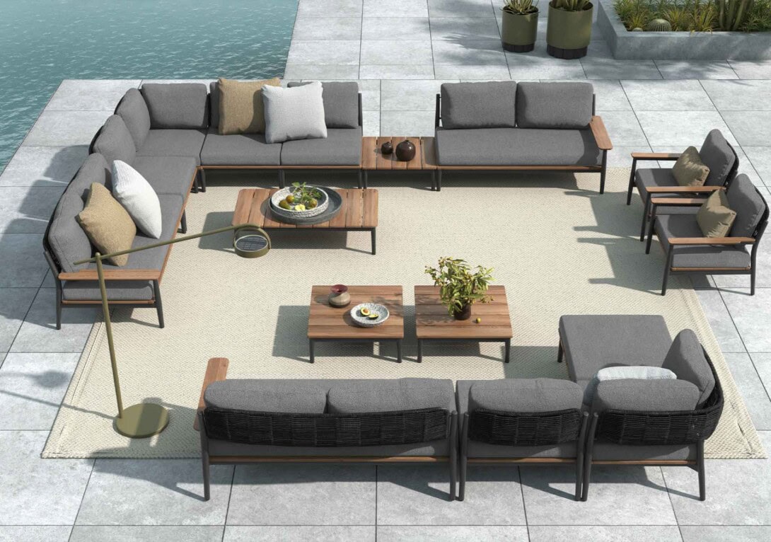 KUN Design: Rugby Modular Sofa Settings - custom configurations