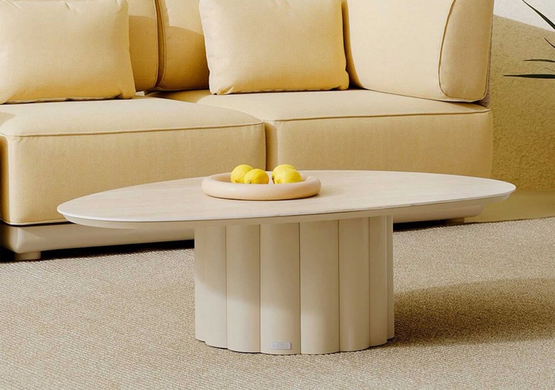 KUN Design: Lotus Curve Coffee Table 120cm