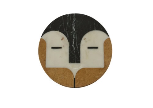 Ligne Roset Faces Plate Stand: Descartes