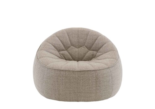 Ligne Roset: Ottoman Outdoor Armchair in Tess Galet