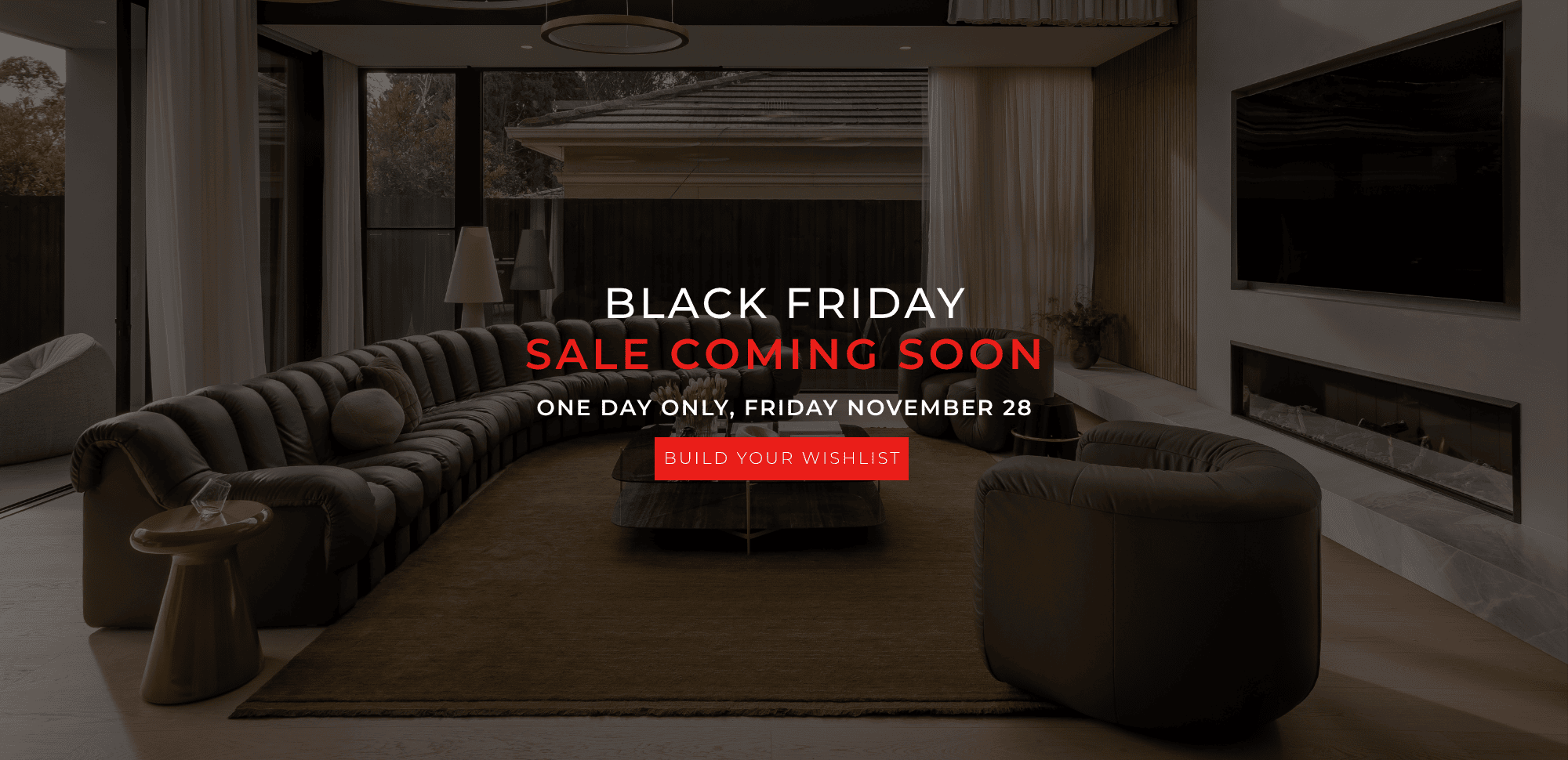 DOMO Black Friday 2025 20% Off In-stock items coming soon one day only build your wishlist