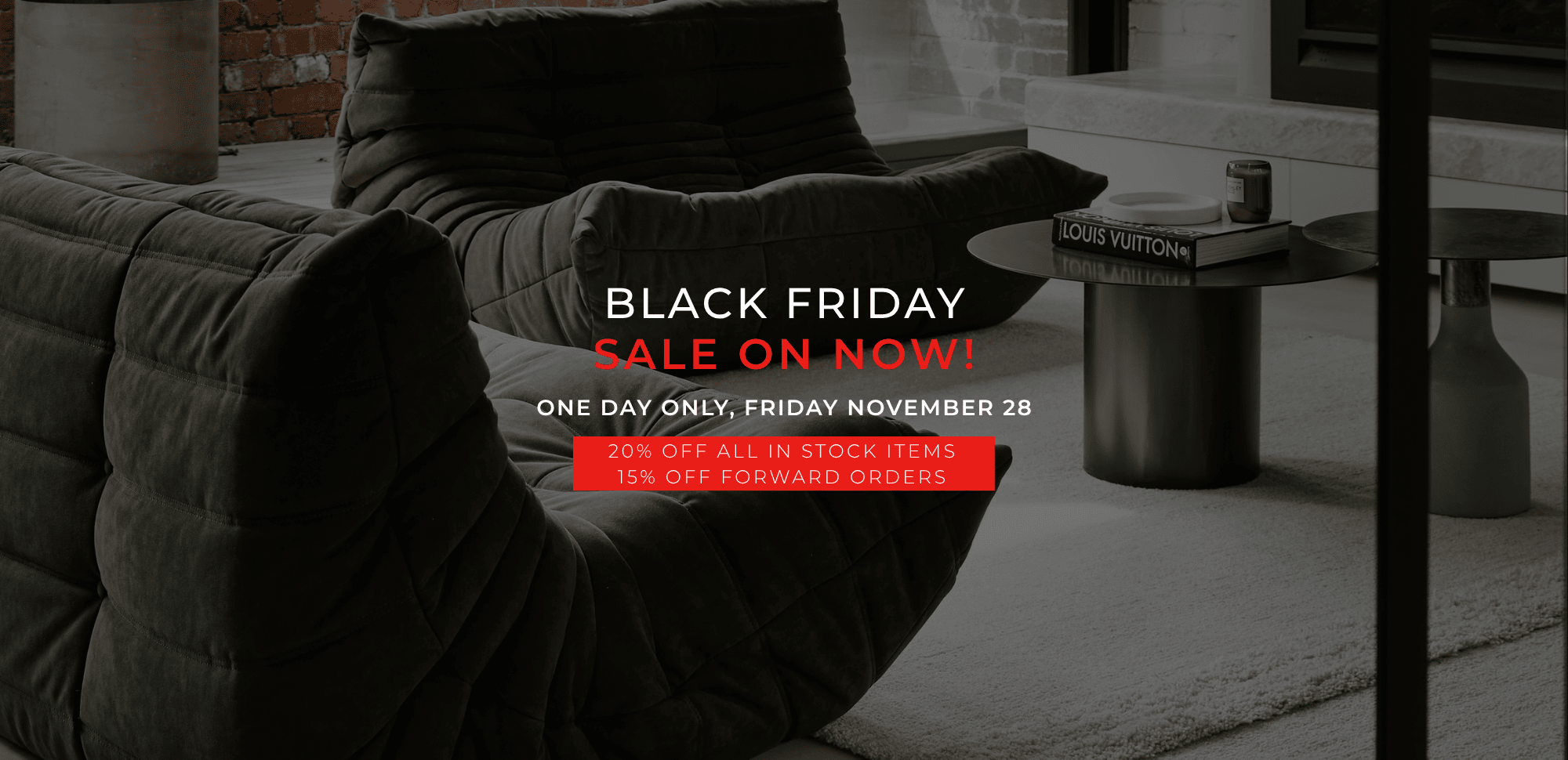 DOMO Black Friday 2025 20% Off In-stock items coming soon one day only build your wishlist