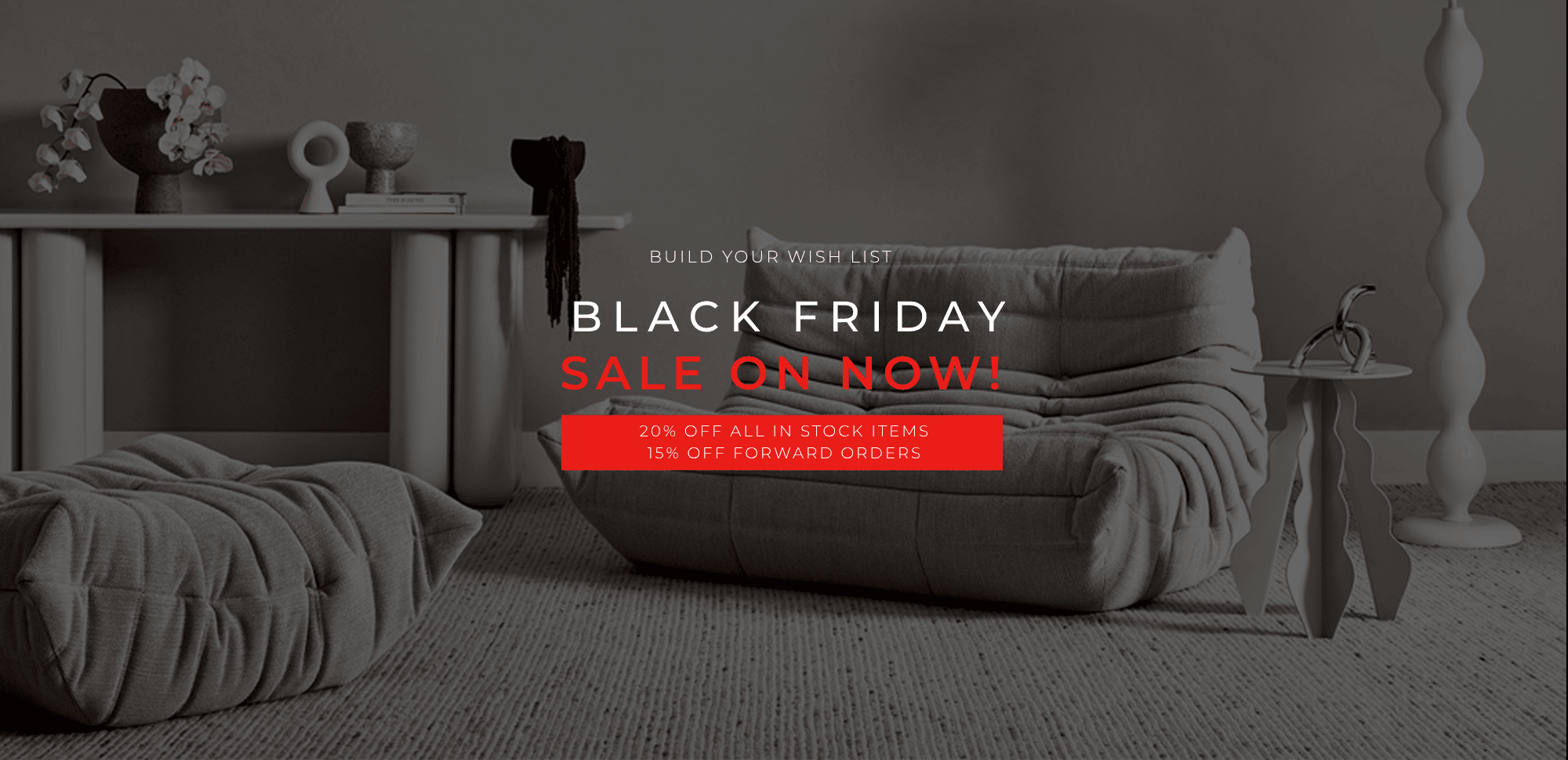 DOMO Black Friday 2025 20% Off In-stock items coming soon one day only build your wishlist