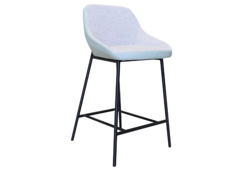 DOMO Home: A201 Barstool in Luna-92 fabric with Black Legs DOMO Home: A201 Barstool in Luna-92 fabric with Black Legs