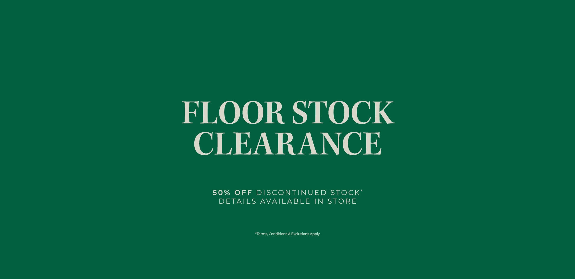 DOMO FLOOR STOCK CLEARANCE 2026